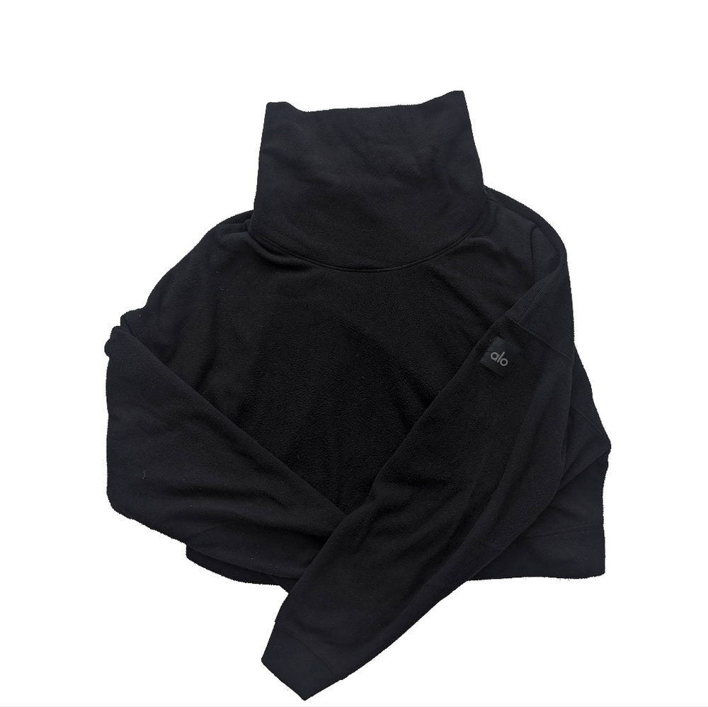 Alo yoga crop fleece pullover